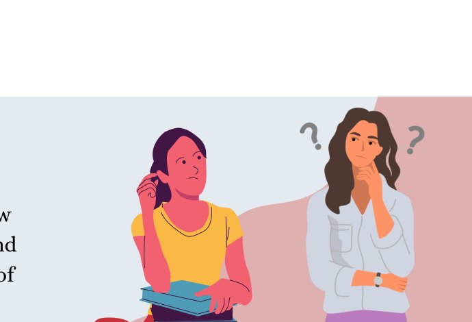 Illustration of two students considering different revision techniques